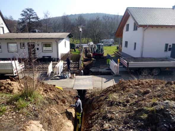 Bau der Gaszuleitung (D. Diehl)