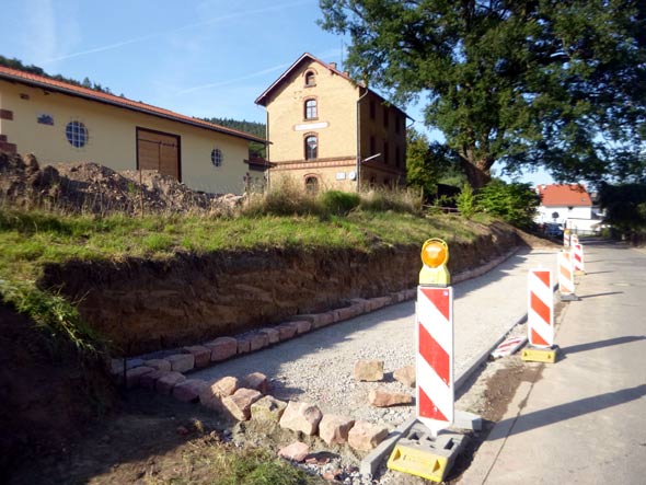 Planum geschaffen, Mauer markiert (D. Diehl)
