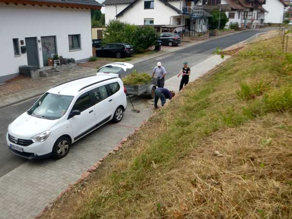 Schnittgut abrumen und sauber machen (D. Diehl)